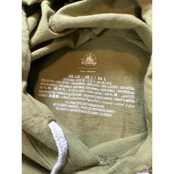 Disney Parks Encanto Bruno Green‎ Spirit Jersey Glow In the Dark Hoodie L Unisex - Picture 10 of 10